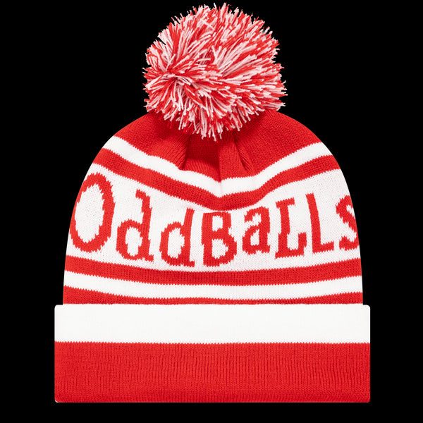 Cherry | White - Bobble Hat