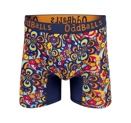 Peace and Love - Mens Bamboo Boxer Shorts