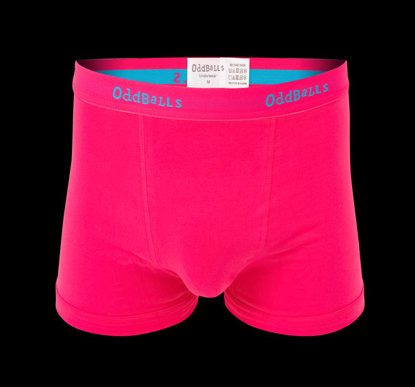 Pink/Blue - Mens Boxer Shorts