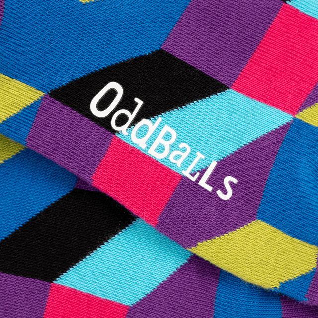 Purple Tetris - Socks Size 1-2