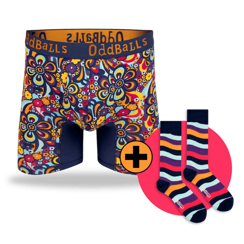 06 Month Pre-Paid: Mens Bamboo Boxer Shorts & Free Socks - Monthly Subscription