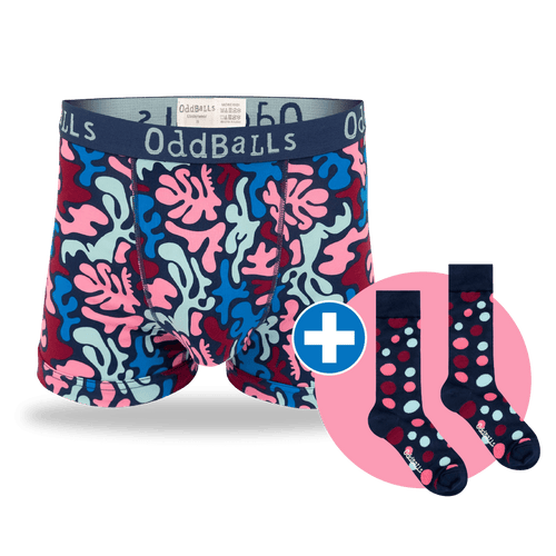 03 Month Pre-Paid: Mens Boxer Shorts & Free Socks - Monthly Subscription