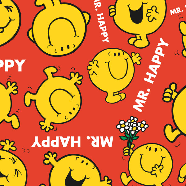 Mens Long Pyjamas - Mr Happy - Trousers & T-Shirt