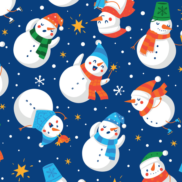 Goolies (Kids) Long Pyjamas - Snowman - Trousers & T-Shirt