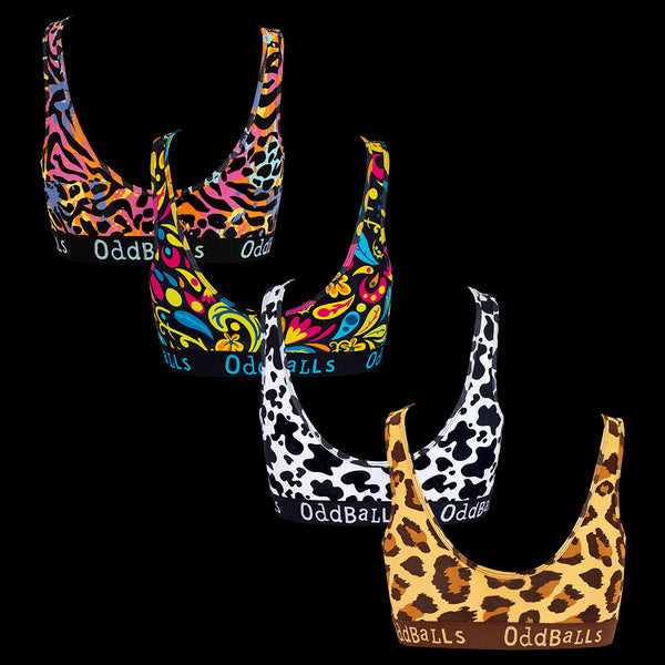 Prints Bundle - Ladies Bralette 4 Pack Bundle