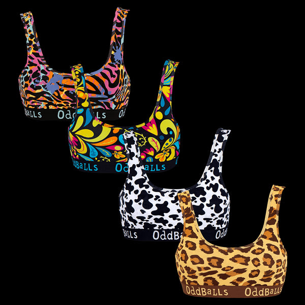 Prints Bundle - Ladies Bralette 4 Pack Bundle