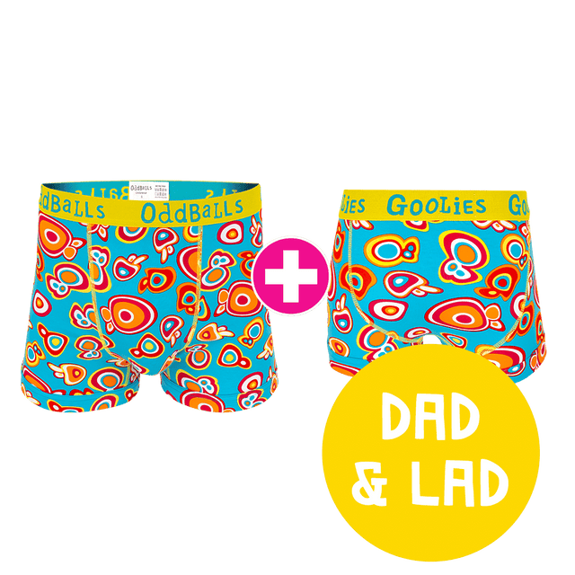 Psychedelic Dad & Lad Bundle - Mens Boxer Shorts & Kids Boxer Shorts Bundle