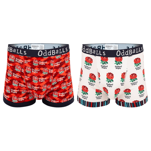 England Rugby Union Bundle – Home & Alternate – Herren-Boxershorts, 2er-Pack