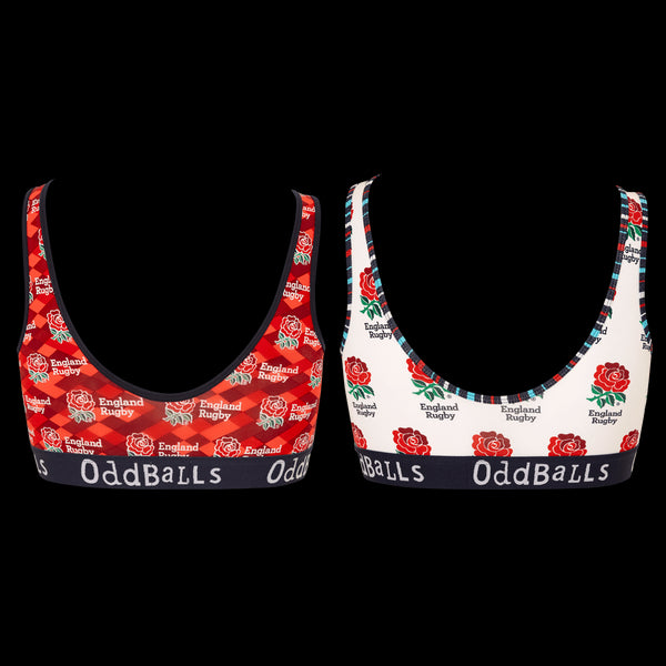 England Rugby Union Bundle - Home & Alternate - Ladies Bralette 2 Pack Bundle