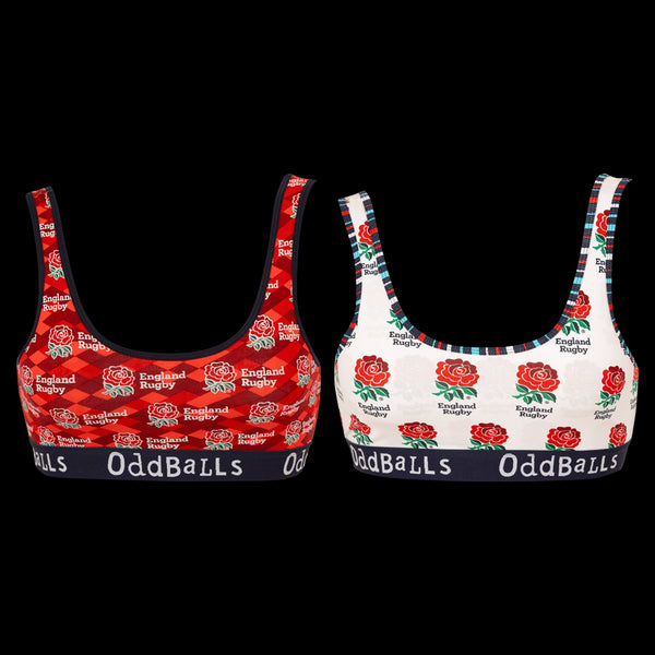 England Rugby Union Bundle - Home & Alternate - Ladies Bralette 2 Pack Bundle