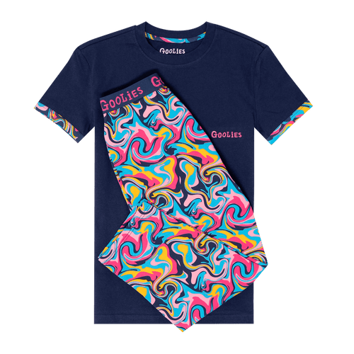 Goolies (Kinder) Langer Pyjama - Ripple - Lang und T-Shirt 