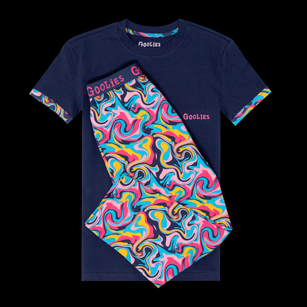 Goolies (Kids) Long Pyjamas - Ripple - Long & T-Shirt