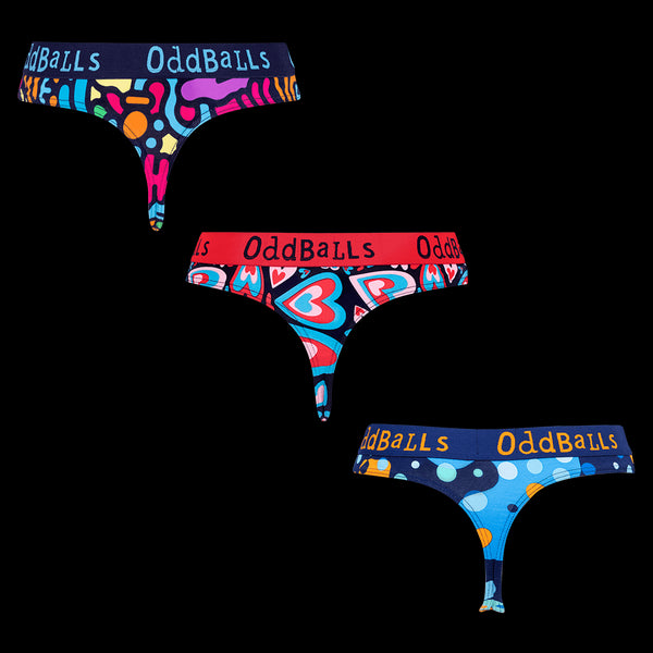 Romance Bundle - Ladies Thong 3 Pack Bundle