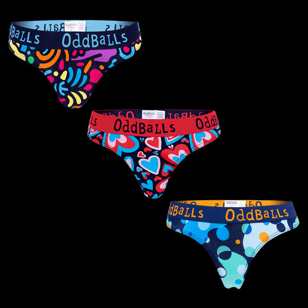 Romance Bundle - Ladies Thong 3 Pack Bundle