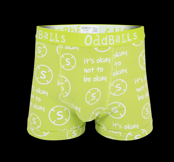 Samaritans - Green - Mens Boxer Shorts