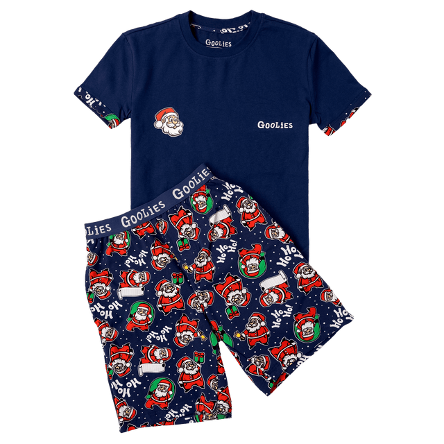 Goolies (Kids) Short Pyjamas - Santa - Shorts & T-Shirt