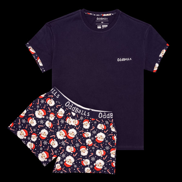 Womens Short Pyjamas - Secret Santa - Shorts and T-Shirt