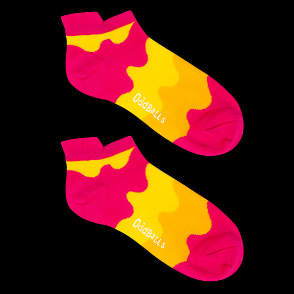 Sunset Waves - Ankle Trainer Socks