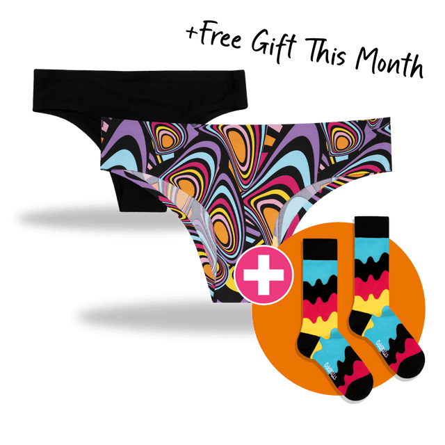 06 Month Pre-Paid: Ladies Seamless Underwear & Free Socks - Monthly Subscription [G2]