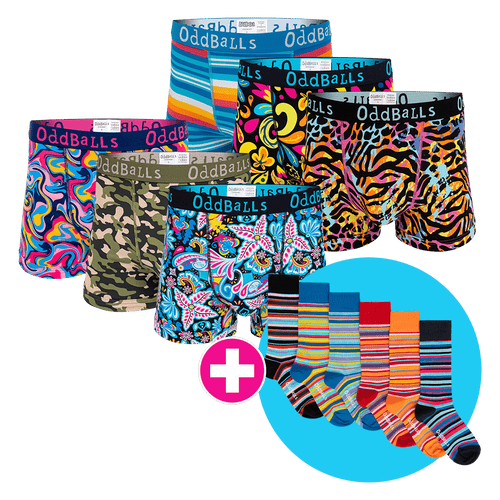 Christmas Collection Bundle - Mens Boxer Shorts + Socks Bundle