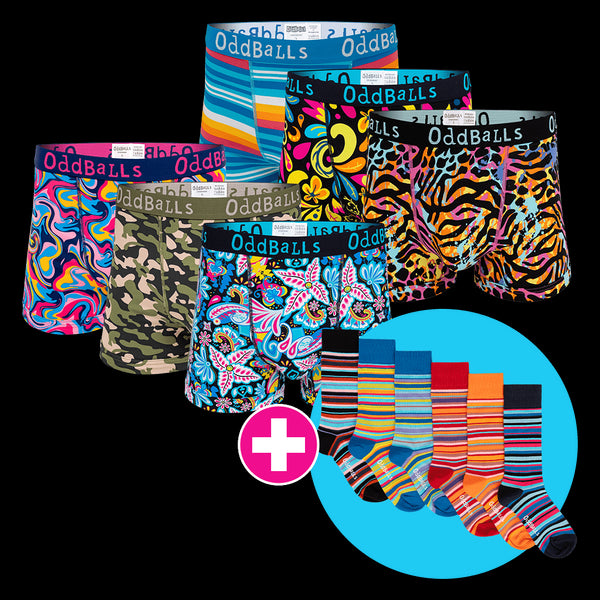 Christmas Collection Bundle - Mens Boxer Shorts + Socks Bundle