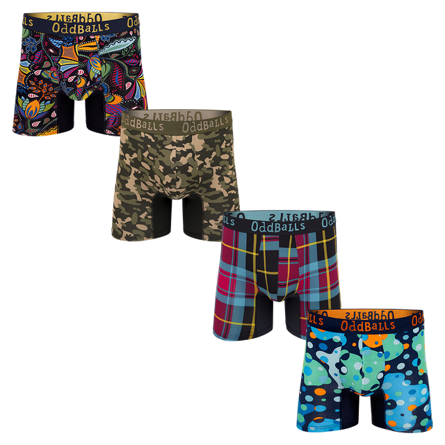 Summit Bundle - Mens Bamboo Boxer Shorts 4 Pack Bundle