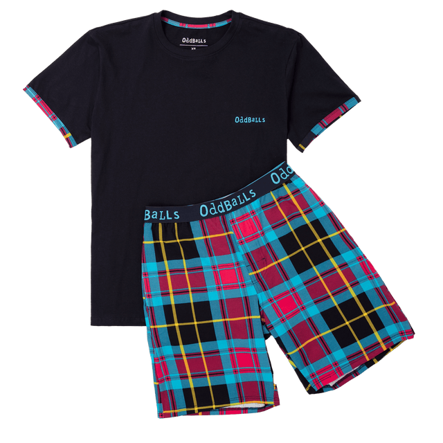 Mens Pyjama Shorts - Tartan