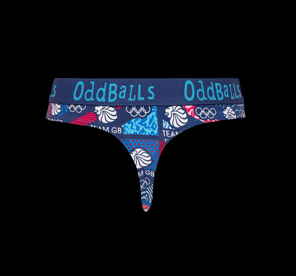 Team GB - Navy - Ladies Thong