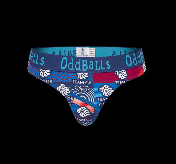 Team GB - Navy - Ladies Thong