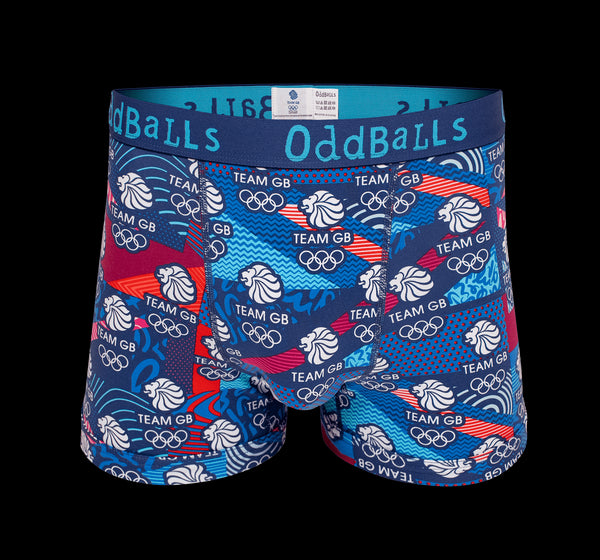 Team GB - Navy - Mens Boxer Shorts