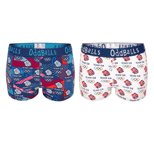 Team GB-Paket – 2er-Pack Boxershorts für Damen 