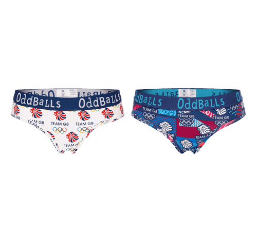 Team GB-Paket – 2er-Pack Slips für Damen 