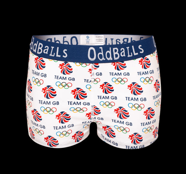 Team GB - White - Ladies Boxers