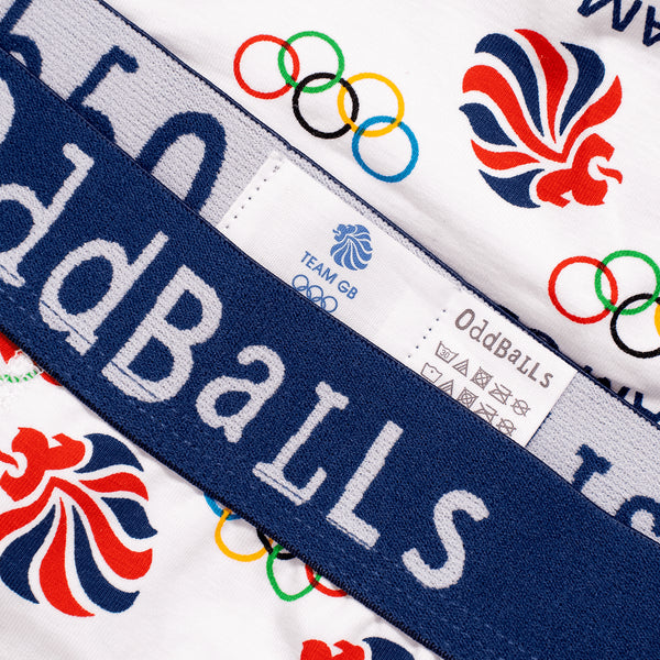 Team GB - White - Ladies Thong