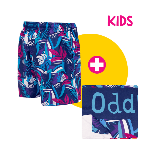 Toucan - Kids Swim Shorts & Towel Bundle