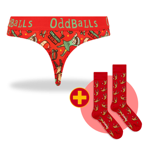 Rudolph Bundle - Ladies Thong + Socks Bundle