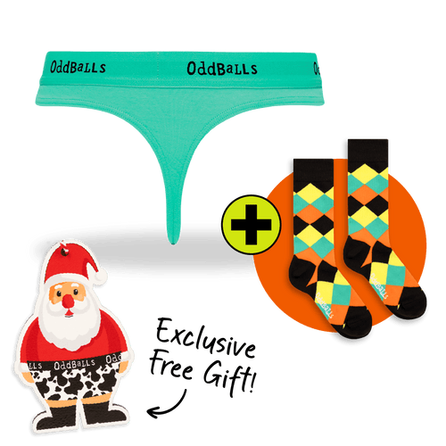 06 Month Pre-Paid: CLASSIC Subscription - Ladies Thong & Free Socks - Monthly Subscription