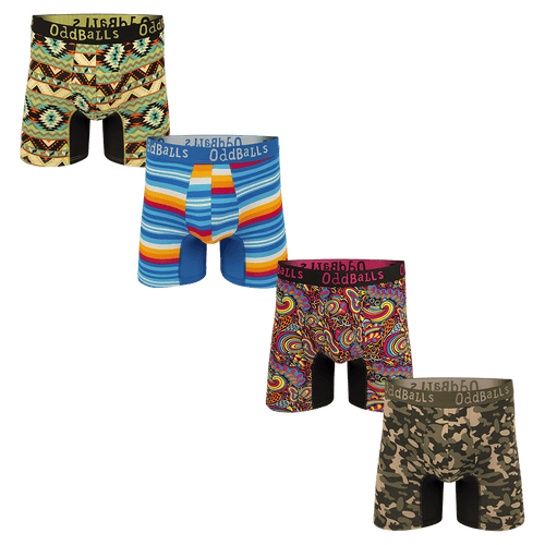 Urban Bundle - Mens Bamboo Boxer Shorts 4 Pack Bundle