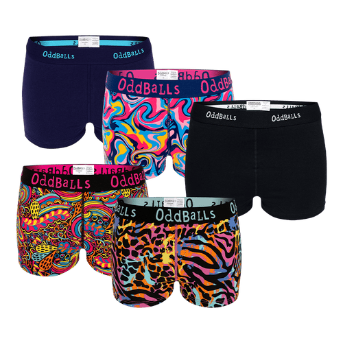 Wochentagspaket - Damen-Boxershorts im 5er-Pack