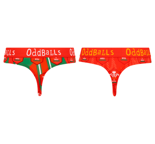 Welsh Rugby Union Bundle - Damen Tangas 2er-Pack 