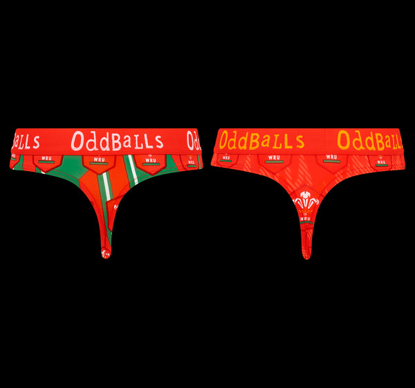 Welsh Rugby Union Bundle - Ladies Thong 2 Pack Bundle