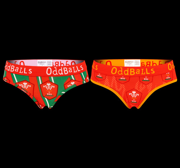 Welsh Rugby Union Bundle - Ladies Briefs 2 Pack Bundle