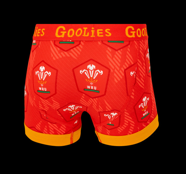 WRU Home - Red - Kids Boxer Shorts - Goolies