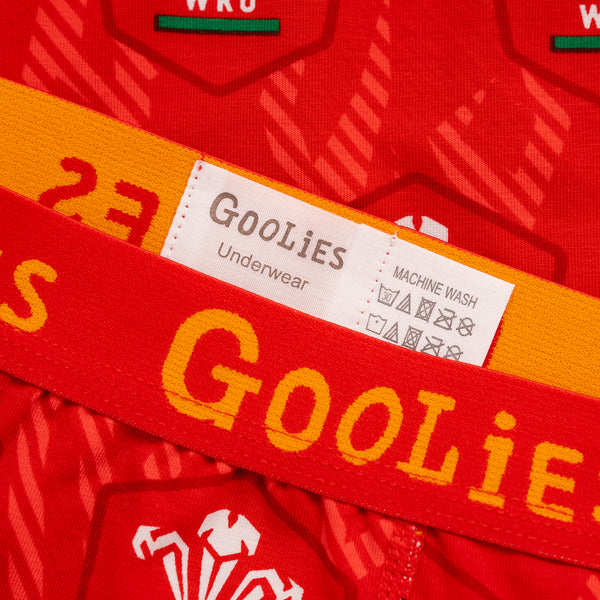 WRU Home - Red - Kids Boxer Shorts - Goolies