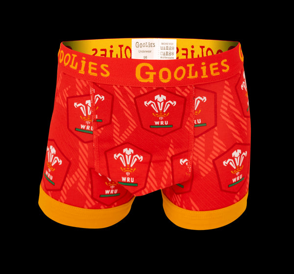 WRU Home - Red - Kids Boxer Shorts - Goolies