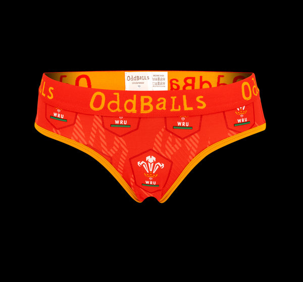 Welsh Rugby Union Flames - Ladies Briefs