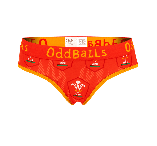 Welsh Rugby Union Flames - Ladies Briefs