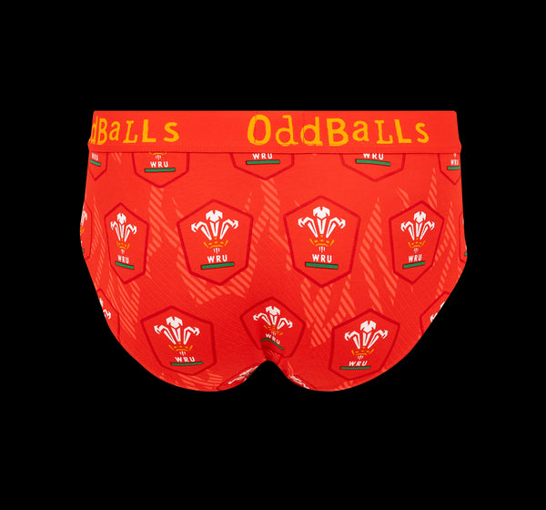 Welsh Rugby Union - Mens Briefs 2 Pack Bundle