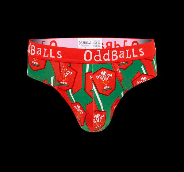 Welsh Rugby Union - Mens Briefs 2 Pack Bundle