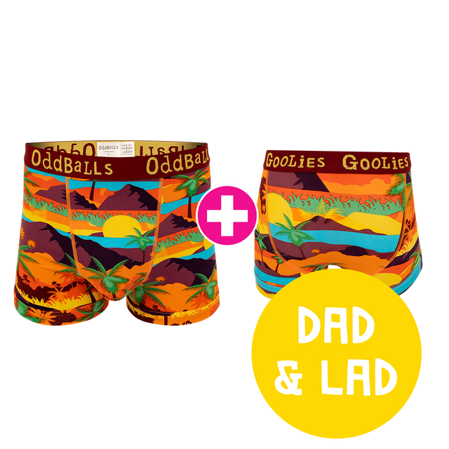 Waikiki Dad & Lad Bundle - Mens Boxer Shorts & Kids Boxer Shorts Bundle